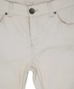 Emporio Armani Off-White Linen Trousers M For Women -Emporio Armani sale luxury women emporio armani used clothes p10460 009