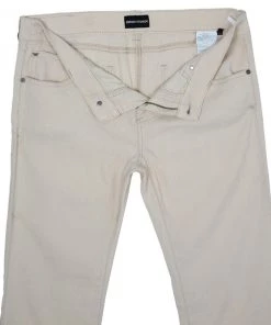 Emporio Armani Off-White Linen Trousers M For Women -Emporio Armani sale luxury women emporio armani used clothes p10460 013