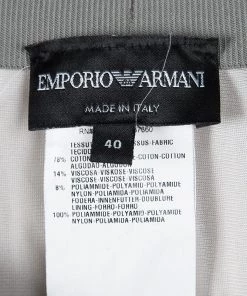 Emporio Armani Grey And Pink Pleated Skirt S For Women -Emporio Armani sale luxury women emporio armani used clothes p106338 005
