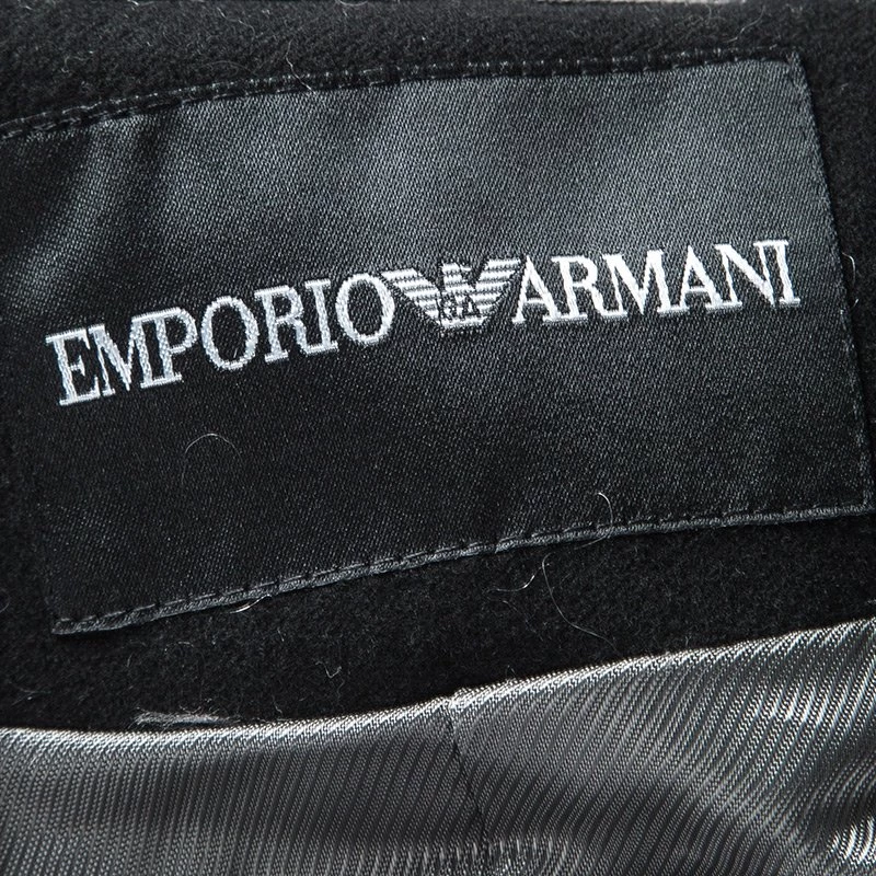 Emporio Armani Grey Textured Wool Zip Front Jacket S For Women 7 Emporio Armani Grey Textured Wool Zip Front Jacket S For Women - Image 5