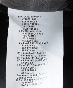 Emporio Armani Grey Textured Wool Zip Front Jacket S For Women 13 Emporio Armani Grey Textured Wool Zip Front Jacket S For Women -Emporio Armani sale luxury women emporio armani used clothes p106536 006