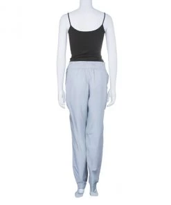 Emporio Armani Grey Tapered Pants S For Women -Emporio Armani sale luxury women emporio armani used clothes p10690 003