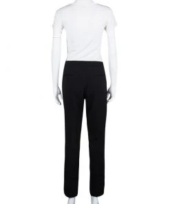 Emporio Armani Black Loose Fit Pants L For Women -Emporio Armani sale luxury women emporio armani used clothes p107597 003