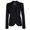 Emporio Armani Black Wool Notched Collar Tailored Blazer S For Women -Emporio Armani sale luxury women emporio armani used clothes p109517 001