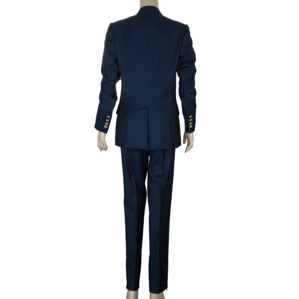 Emporio Armani Navy Velvet Lapel Suit S For Women 5 Emporio Armani Navy Velvet Lapel Suit S For Women - Image 3