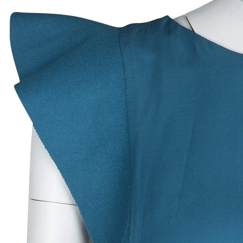 Emporio Armani Blue Felt Panel Detail Sleeveless Top L For Women 6 Emporio Armani Blue Felt Panel Detail Sleeveless Top L For Women - Image 4