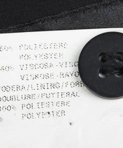 Emporio Armani Black Plisse Layered Pants M For Women -Emporio Armani sale luxury women emporio armani used clothes p118860 006