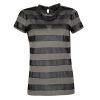 Emporio Armani Sheer Stripe Detail Short Sleeve T-Shirt M For Women