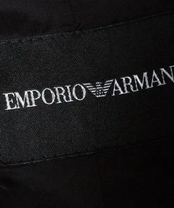Emporio Armani Black Linen Blazer M For Women -Emporio Armani sale luxury women emporio armani used clothes p119899 0005