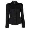 Emporio Armani Black Cotton Mandarin Collar Blazer M For Women -Emporio Armani sale luxury women emporio armani used clothes p120105 001