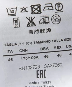 Emporio Armani White Frill Cuff Detail Long Sleeve Shirt L For Women -Emporio Armani sale luxury women emporio armani used clothes p129863 006