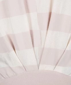 Emporio Armani Blush Pink And Cream Broken Block Striped Knit Top S For Women -Emporio Armani sale luxury women emporio armani used clothes p133638 005