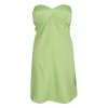Emporio Armani Green Strapless Dress M For Women