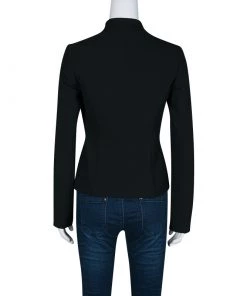 Emporio Armani Black Diagonal Striped Blazer S For Women -Emporio Armani sale luxury women emporio armani used clothes p136346 0003