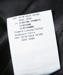 Emporio Armani Black Stretch Silk Satin Cap Sleeve Top S For Women -Emporio Armani sale luxury women emporio armani used clothes p137469 006