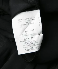 Emporio Armani Black Silk Draped Front Belted Blouse S For Women -Emporio Armani sale luxury women emporio armani used clothes p137475 006