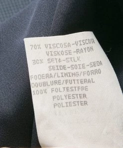 Emporio Armani Black Dotted Corduroy Sleeveless Top S For Women -Emporio Armani sale luxury women emporio armani used clothes p140372 0006