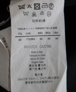 Emporio Armani Black Ribbed Knit Cap Sleeve Dress M For Women -Emporio Armani sale luxury women emporio armani used clothes p140519 0006