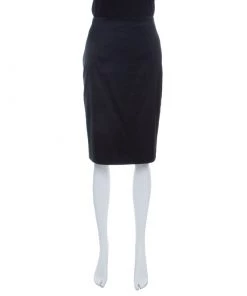 Emporio Armani Black Pencil Skirt M For Women