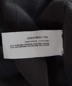 Emporio Armani Grey Knit Perforated Bodice Detail Short Sleeve Top S For Women -Emporio Armani sale luxury women emporio armani used clothes p141488 0006