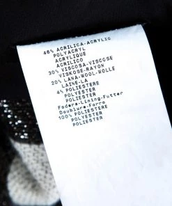 Emporio Armani Monochrome Checkered Lurex Knit Pencil Skirt S For Women -Emporio Armani sale luxury women emporio armani used clothes p142029 0006