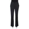 Emporio Armani Monochrome Dotted Wool Tailored Pants M For Women