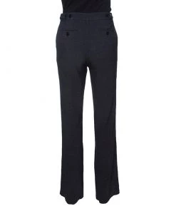 Emporio Armani Monochrome Dotted Wool Tailored Pants M For Women -Emporio Armani sale luxury women emporio armani used clothes p143934 0003