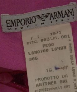 Emporio Armani Pink Fuzzy Lurex Skirt M For Women -Emporio Armani sale luxury women emporio armani used clothes p146072 0005