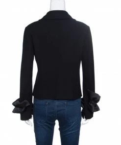 Emporio Armani Back Wool Blend Double Breasted Blazer M For Women -Emporio Armani sale luxury women emporio armani used clothes p153573 0003