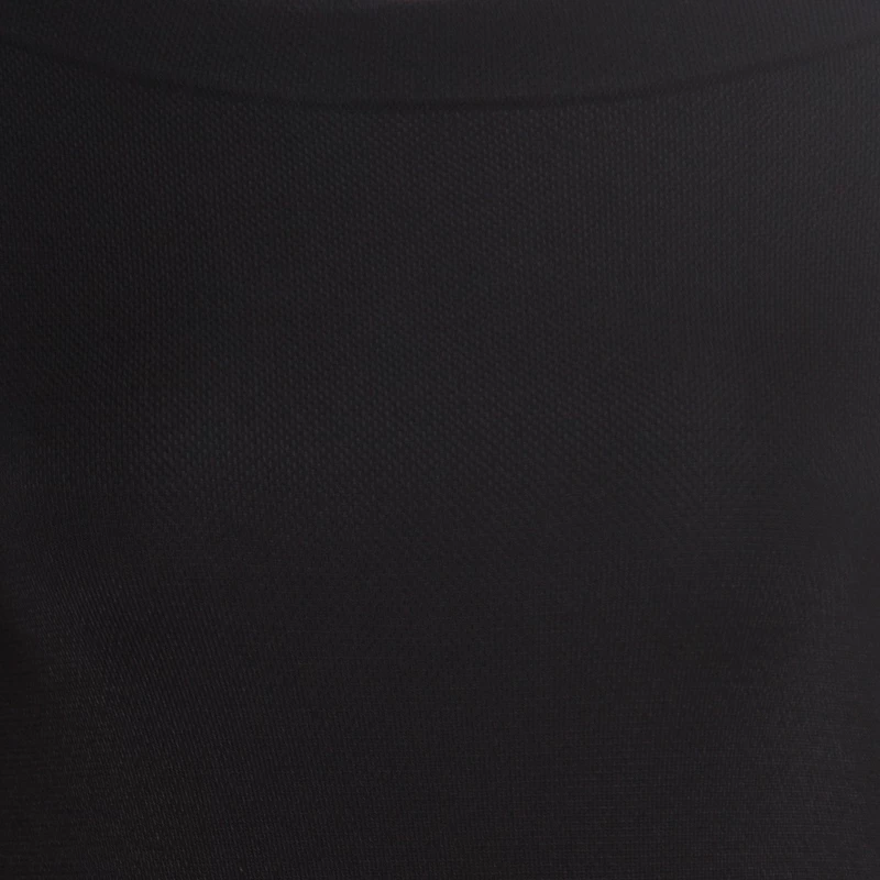 Emporio Armani Black Knit Fringed Cut Out Back Detail Bodycon Dress M For Women 6 Emporio Armani Black Knit Fringed Cut Out Back Detail Bodycon Dress M For Women - Image 4