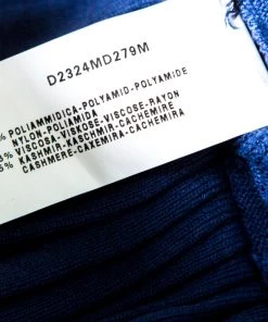 Emporio Armani Blue Patterned Knit Ruffled Long Sleeve Shrug S For Women -Emporio Armani sale luxury women emporio armani used clothes p161288 0006