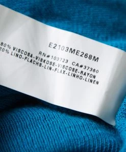 Emporio Armani Teal Blue Knit Long Cardigan S For Women -Emporio Armani sale luxury women emporio armani used clothes p161304 0006