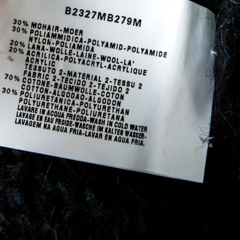 Emporio Armani Green Mohair And Wool Blend Braided Bodice Detail Sweater S For Women 8 Emporio Armani Green Mohair And Wool Blend Braided Bodice Detail Sweater S For Women - Image 6