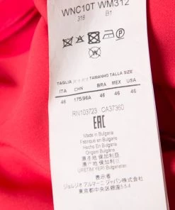 Emporio Armani Red Mulberry Silk Long Sleeve Blouse L For Women -Emporio Armani sale luxury women emporio armani used clothes p162732 004