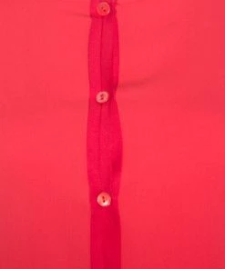 Emporio Armani Red Mulberry Silk Long Sleeve Blouse L For Women -Emporio Armani sale luxury women emporio armani used clothes p162732 006