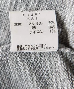 Emporio Armani Grey And White Knit Crew Neck Sweater XL For Women -Emporio Armani sale luxury women emporio armani used clothes p166124 004