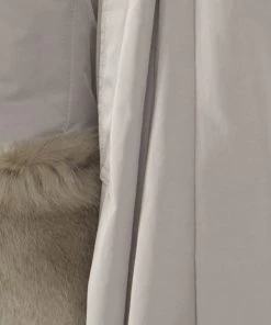 Emporio Armani Beige Rabbit Fur Trim Waterproof Dress Coat S For Women -Emporio Armani sale luxury women emporio armani used clothes p181452 008