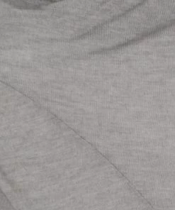 Emporio Armani Grey Modal And Silk Jersey Asymmetric Draped Front Top L For Women -Emporio Armani sale luxury women emporio armani used clothes p183070 001