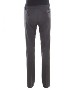 Emporio Armani Grey Wool Linea Tailored Trousers M For Women -Emporio Armani sale luxury women emporio armani used clothes p184499 1554617652 001
