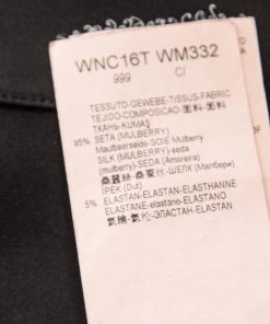 Emporio Armani Emporia Armani Black Silk Peter Pan Collar Short Sleeve Shirt S For Women -Emporio Armani sale luxury women emporio armani used clothes p185894 001