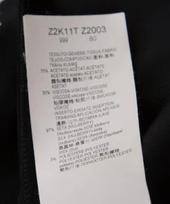 Emporio Armani Black Floral Applique Neck Detail Sleeveless Blouse L For Women -Emporio Armani sale luxury women emporio armani used clothes p193816 001