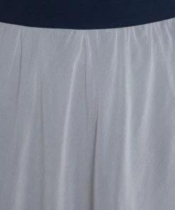 Emporio Armani Grey And Navy Blue Silk A Line Skirt S For Women -Emporio Armani sale luxury women emporio armani used clothes p198299 007