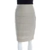 Emporio Armani Sage Green Silk Pleated Pencil Skirt S For Women