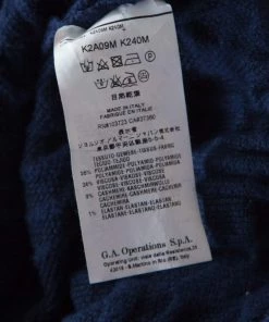 Emporio Armani Navy Blue Paisley Jacquard Patterned Scalloped Sheath Dress M For Women -Emporio Armani sale luxury women emporio armani used clothes p199988 003