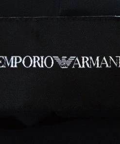 Emporio Armani Navy Blue Wool Zip Front Skirt Suit M For Women -Emporio Armani sale luxury women emporio armani used clothes p227068 004