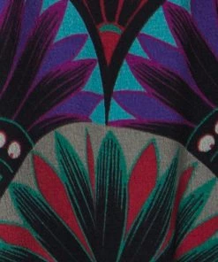 Emporio Armani Multicolor Floral Print Silk Elasticized Ruffle Detail Sleeveless Top S For Women -Emporio Armani sale luxury women emporio armani used clothes p233786 007