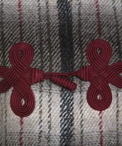 Emporio Armani Beige & Maroon Plaid Mohair Mandarin Buttoned Jacket S For Women 11 Emporio Armani Beige & Maroon Plaid Mohair Mandarin Buttoned Jacket S For Women -Emporio Armani sale luxury women emporio armani used clothes p244255 001