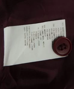 Emporio Armani Beige & Maroon Plaid Mohair Mandarin Buttoned Jacket S For Women 13 Emporio Armani Beige & Maroon Plaid Mohair Mandarin Buttoned Jacket S For Women -Emporio Armani sale luxury women emporio armani used clothes p244255 006