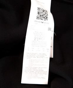 Emporio Armani Black Stretch Knit Ruched Detail Zip Front Jacket M For Women -Emporio Armani sale luxury women emporio armani used clothes p249132 001