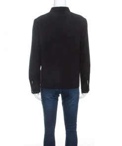 Emporio Armani Black Silk Button Front Shirt M For Women 10 Emporio Armani Black Silk Button Front Shirt M For Women -Emporio Armani sale luxury women emporio armani used clothes p249141 003